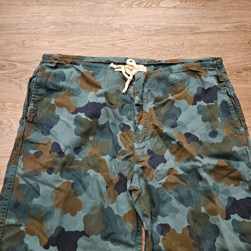 Imogene + Willie Camo Drawstring Pants Men's Large Cotton Relaxed USA - Picture 2 of 13
